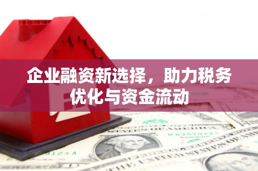科尔沁左翼后旗企业融资新选择，助力税务优化与资金流动