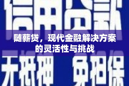 科尔沁左翼后旗随薪贷，现代金融解决方案的灵活性与挑战