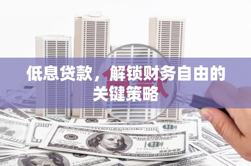 科尔沁左翼后旗低息贷款，解锁财务自由的关键策略