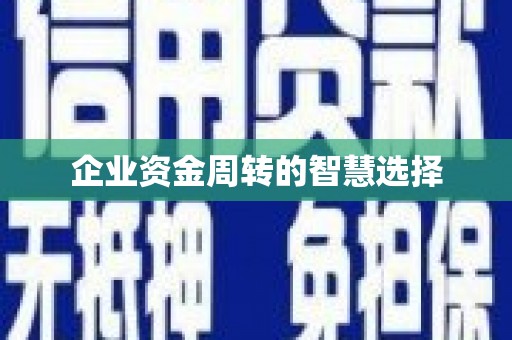 科尔沁左翼后旗企业资金周转的智慧选择