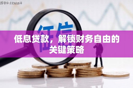 科尔沁左翼后旗低息贷款，解锁财务自由的关键策略