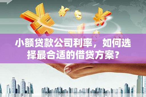 科尔沁左翼后旗小额贷款公司利率，如何选择最合适的借贷方案？