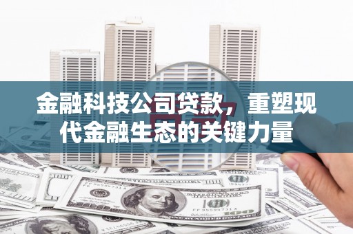 科尔沁左翼后旗金融科技公司贷款，重塑现代金融生态的关键力量