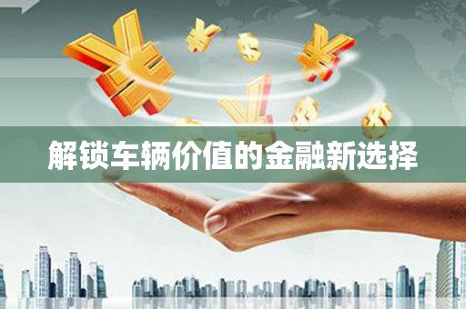 科尔沁左翼后旗解锁车辆价值的金融新选择