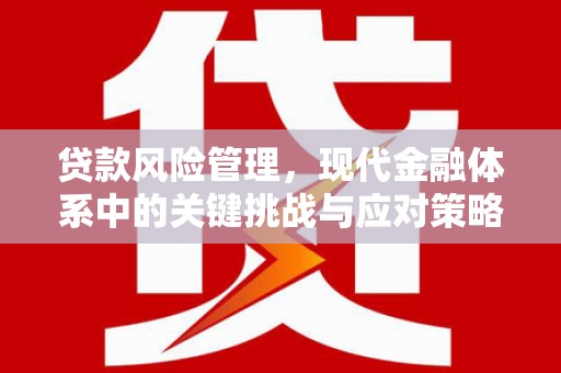科尔沁左翼后旗贷款风险管理，现代金融体系中的关键挑战与应对策略