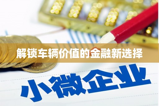 科尔沁左翼后旗解锁车辆价值的金融新选择